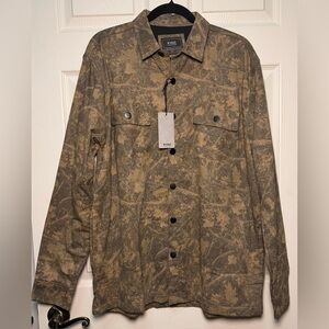 Nomad Craft & Flow NEW Lined Flannel Camo Button Up Long Sleeve Camouflage